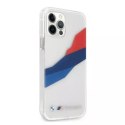 BMW Etui na telefon BMW BMHCP12LSKTGT do Apple iPhone 12 Pro Max 6,7" transparent hardcase Motorsport Tricolor