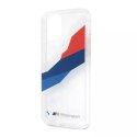 BMW Etui na telefon BMW BMHCP12LSKTGT do Apple iPhone 12 Pro Max 6,7" transparent hardcase Motorsport Tricolor
