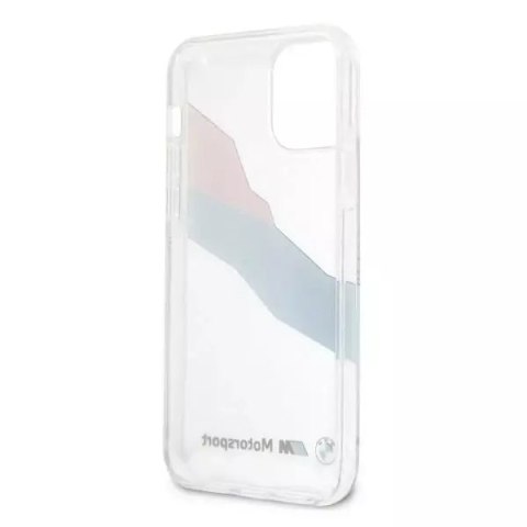 BMW Etui na telefon BMW BMHCP12LSKTGT do Apple iPhone 12 Pro Max 6,7" transparent hardcase Motorsport Tricolor BMW Etui na telefon BMW BMHCP12LSKTGT do Apple iPhone 12 Pro Max 6,7" transparent hardcase Motorsport Tricolor
