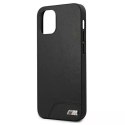 BMW Etui na telefon BMW BMHCP12SMHOLBK do Apple iPhone 12 Mini 5,4" czarny/black hardcase M Collection Smooth PU