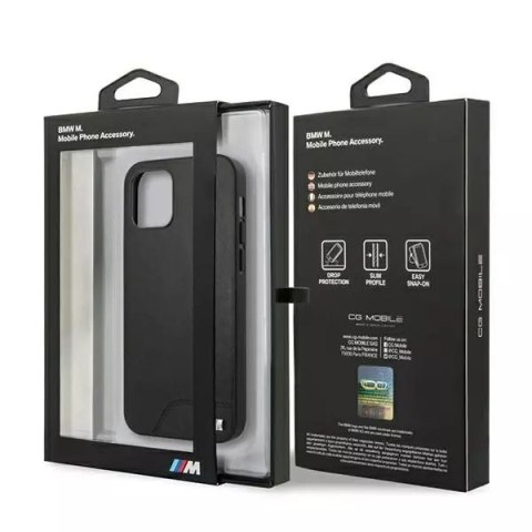 BMW Etui na telefon BMW BMHCP12SMHOLBK do Apple iPhone 12 Mini 5,4" czarny/black hardcase M Collection Smooth PU BMW Etui na telefon BMW BMHCP12SMHOLBK do Apple iPhone 12 Mini 5,4" czarny/black hardcase M Collection Smooth PU