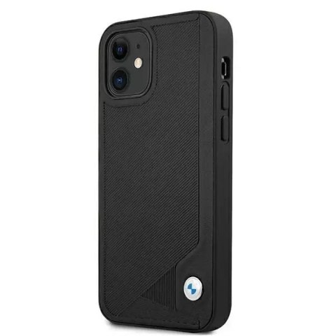 BMW Etui na telefon BMW BMHCP12SRCDPK do Apple iPhone 12 Mini 5,4" czarny/black hardcase Leather Deboss BMW Etui na telefon BMW BMHCP12SRCDPK do Apple iPhone 12 Mini 5,4" czarny/black hardcase Leather Deboss