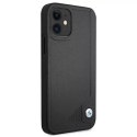BMW Etui na telefon BMW BMHCP12SRCDPK do Apple iPhone 12 Mini 5,4" czarny/black hardcase Leather Deboss