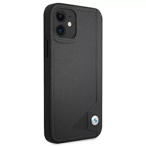 BMW Etui na telefon BMW BMHCP12SRCDPK do Apple iPhone 12 Mini 5,4" czarny/black hardcase Leather Deboss BMW Etui na telefon BMW BMHCP12SRCDPK do Apple iPhone 12 Mini 5,4" czarny/black hardcase Leather Deboss