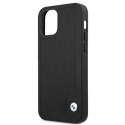 BMW Etui na telefon BMW BMHCP12SRCDPK do Apple iPhone 12 Mini 5,4" czarny/black hardcase Leather Deboss