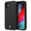 BMW Etui na telefon BMW BMHCP12STTBK do Apple iPhone 12 Mini 5,4" czarny/black hardcase Signature Tire Marks