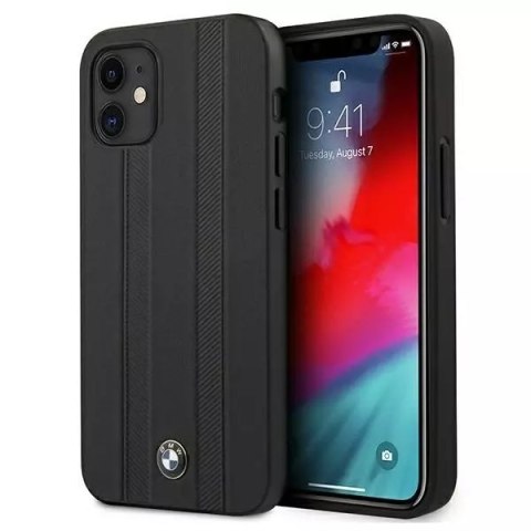 BMW Etui na telefon BMW BMHCP12STTBK do Apple iPhone 12 Mini 5,4" czarny/black hardcase Signature Tire Marks BMW Etui na telefon BMW BMHCP12STTBK do Apple iPhone 12 Mini 5,4" czarny/black hardcase Signature Tire Marks