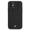 BMW Etui na telefon BMW BMHCP12STTBK do Apple iPhone 12 Mini 5,4" czarny/black hardcase Signature Tire Marks