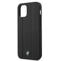 BMW Etui na telefon BMW BMHCP12STTBK do Apple iPhone 12 Mini 5,4" czarny/black hardcase Signature Tire Marks