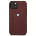 BMW Etui na telefon BMW BMHCP13SRSPPR do Apple iPhone 13 Mini 5,4" czerwony/red hardcase Leather Curve Perforate