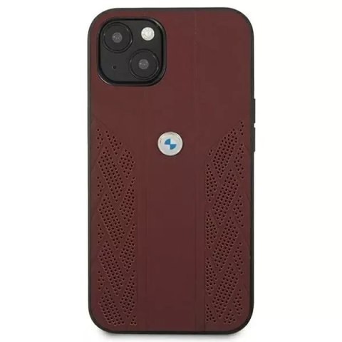 BMW Etui na telefon BMW BMHCP13SRSPPR do Apple iPhone 13 Mini 5,4" czerwony/red hardcase Leather Curve Perforate BMW Etui na telefon BMW BMHCP13SRSPPR do Apple iPhone 13 Mini 5,4" czerwony/red hardcase Leather Curve Perforate