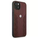 BMW Etui na telefon BMW BMHCP13SRSPPR do Apple iPhone 13 Mini 5,4" czerwony/red hardcase Leather Curve Perforate