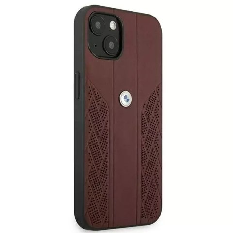 BMW Etui na telefon BMW BMHCP13SRSPPR do Apple iPhone 13 Mini 5,4" czerwony/red hardcase Leather Curve Perforate BMW Etui na telefon BMW BMHCP13SRSPPR do Apple iPhone 13 Mini 5,4" czerwony/red hardcase Leather Curve Perforate