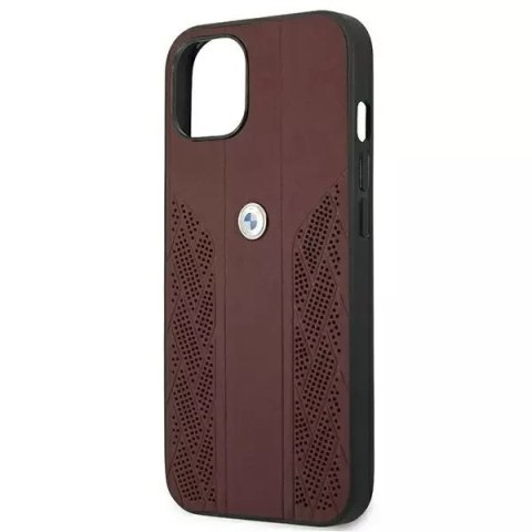 BMW Etui na telefon BMW BMHCP13SRSPPR do Apple iPhone 13 Mini 5,4" czerwony/red hardcase Leather Curve Perforate BMW Etui na telefon BMW BMHCP13SRSPPR do Apple iPhone 13 Mini 5,4" czerwony/red hardcase Leather Curve Perforate
