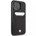 BMW Etui na telefon BMW BMHCP14X22RSEPK do Apple iPhone 14 Pro Max 6,7" czarny/black Leather Card Slot