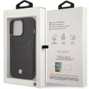 BMW Etui na telefon BMW BMHCP14X22RSEPK do Apple iPhone 14 Pro Max 6,7" czarny/black Leather Card Slot