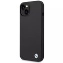 BMW Etui na telefon BMW BMHCP14SSILBK do Apple iPhone 14 6,1" czarny/black Silicone Metal Logo