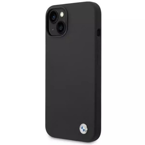 BMW Etui na telefon BMW BMHCP14SSILBK do Apple iPhone 14 6,1" czarny/black Silicone Metal Logo BMW Etui na telefon BMW BMHCP14SSILBK do Apple iPhone 14 6,1" czarny/black Silicone Metal Logo