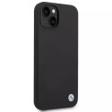BMW Etui na telefon BMW BMHCP14SSILBK do Apple iPhone 14 6,1" czarny/black Silicone Metal Logo