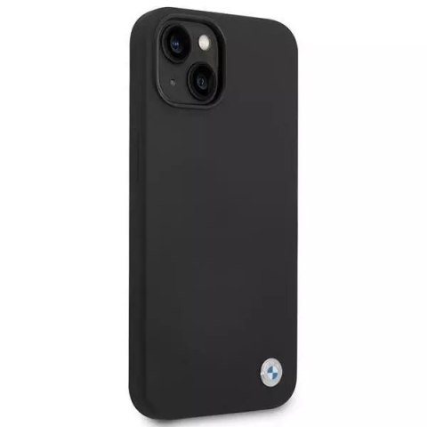 BMW Etui na telefon BMW BMHCP14SSILBK do Apple iPhone 14 6,1" czarny/black Silicone Metal Logo BMW Etui na telefon BMW BMHCP14SSILBK do Apple iPhone 14 6,1" czarny/black Silicone Metal Logo