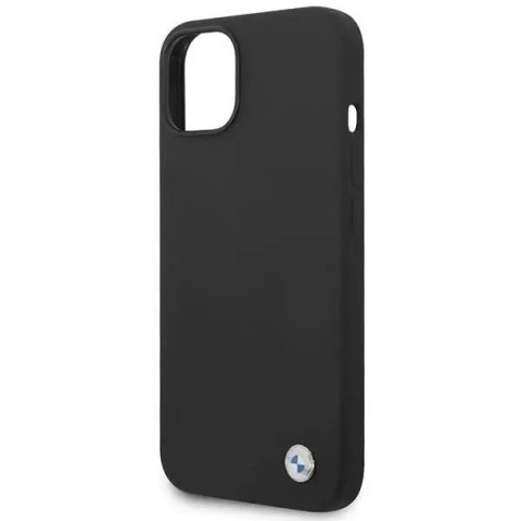 BMW Etui na telefon BMW BMHCP14SSILBK do Apple iPhone 14 6,1" czarny/black Silicone Metal Logo BMW Etui na telefon BMW BMHCP14SSILBK do Apple iPhone 14 6,1" czarny/black Silicone Metal Logo