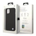 BMW Etui na telefon BMW BMHCP14SSILBK do Apple iPhone 14 6,1" czarny/black Silicone Metal Logo