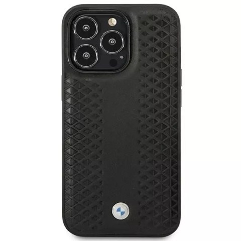 BMW Etui na telefon BMW BMHMP14L22RFGK do Apple iPhone 14 Pro 6,1" czarny/black Leather Diamond Pattern MagSafe BMW Etui na telefon BMW BMHMP14L22RFGK do Apple iPhone 14 Pro 6,1" czarny/black Leather Diamond Pattern MagSafe