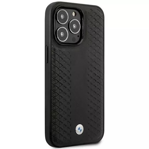 BMW Etui na telefon BMW BMHMP14L22RFGK do Apple iPhone 14 Pro 6,1" czarny/black Leather Diamond Pattern MagSafe BMW Etui na telefon BMW BMHMP14L22RFGK do Apple iPhone 14 Pro 6,1" czarny/black Leather Diamond Pattern MagSafe