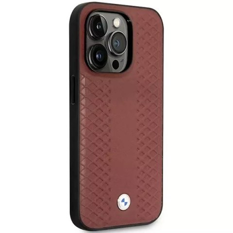 BMW Etui na telefon BMW BMHMP14L22RFGR do Apple iPhone 14 Pro 6,1" burgundowy/burgundy Leather Diamond Pattern MagSafe BMW Etui na telefon BMW BMHMP14L22RFGR do Apple iPhone 14 Pro 6,1" burgundowy/burgundy Leather Diamond Pattern MagSafe
