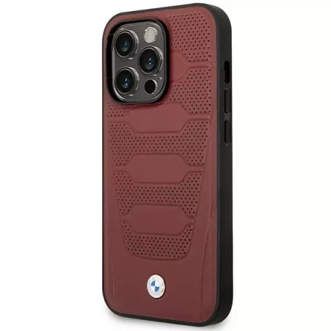 BMW Etui na telefon BMW BMHMP14L22RPSR do Apple iPhone 14 Pro 6,1" burgundowy/burgundy Leather Seats Pattern MagSafe BMW Etui na telefon BMW BMHMP14L22RPSR do Apple iPhone 14 Pro 6,1" burgundowy/burgundy Leather Seats Pattern MagSafe