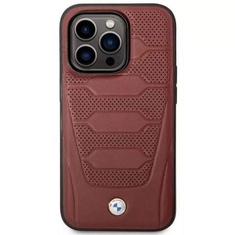 BMW Etui na telefon BMW BMHMP14L22RPSR do Apple iPhone 14 Pro 6,1" burgundowy/burgundy Leather Seats Pattern MagSafe BMW Etui na telefon BMW BMHMP14L22RPSR do Apple iPhone 14 Pro 6,1" burgundowy/burgundy Leather Seats Pattern MagSafe
