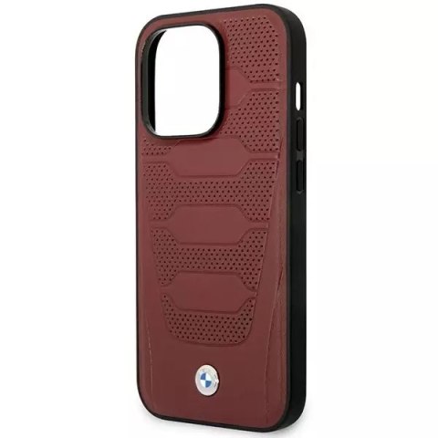 BMW Etui na telefon BMW BMHMP14L22RPSR do Apple iPhone 14 Pro 6,1" burgundowy/burgundy Leather Seats Pattern MagSafe BMW Etui na telefon BMW BMHMP14L22RPSR do Apple iPhone 14 Pro 6,1" burgundowy/burgundy Leather Seats Pattern MagSafe