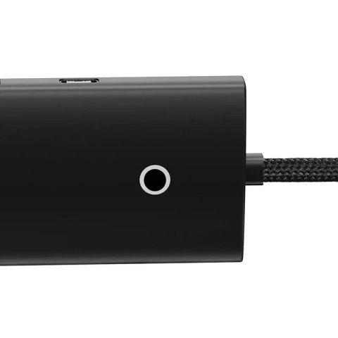 Baseus Hub 4w1 Baseus Lite Series USB-C do 4x USB 3.0 + USB-C, 2m (czarny) Baseus Hub 4w1 Baseus Lite Series USB-C do 4x USB 3.0 + USB-C, 2m (czarny)