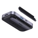 Baseus Hub 6in1 Baseus PadJoy Series USB-C do USB 3.0 + HDMI + USB-C PD + jack 3.5mm + SD/TF (szary)
