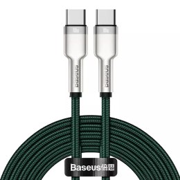 Baseus Kabel USB-C do USB-C Baseus Cafule, 100W, 2m (zielony)