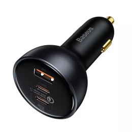 Baseus Ładowarka samochodowa Baseus Qualcomm, USB, 2x USB-C, 160W (szara)
