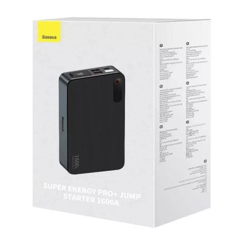 Baseus Powerbank / Rozrusznik Baseus Super Energy PRO Car Jump Starter, 1600A, USB (czarny) Baseus Powerbank / Rozrusznik Baseus Super Energy PRO Car Jump Starter, 1600A, USB (czarny)