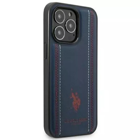 U.S. Polo Etui na telefon US Polo USHCP14XPFAV do Apple iPhone 14 Pro Max 6,7" granatowy/navy blue Leather Stitch U.S. Polo Etui na telefon US Polo USHCP14XPFAV do Apple iPhone 14 Pro Max 6,7" granatowy/navy blue Leather Stitch
