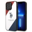 U.S. Polo Etui na telefon US Polo USHCP14XPSO3 do Apple iPhone 14 Pro Max 6,7" biały/white Tricolor Embossed