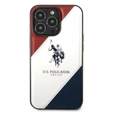 U.S. Polo Etui na telefon US Polo USHCP14XPSO3 do Apple iPhone 14 Pro Max 6,7" biały/white Tricolor Embossed U.S. Polo Etui na telefon US Polo USHCP14XPSO3 do Apple iPhone 14 Pro Max 6,7" biały/white Tricolor Embossed