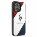 U.S. Polo Etui na telefon US Polo USHCP14XPSO3 do Apple iPhone 14 Pro Max 6,7" biały/white Tricolor Embossed