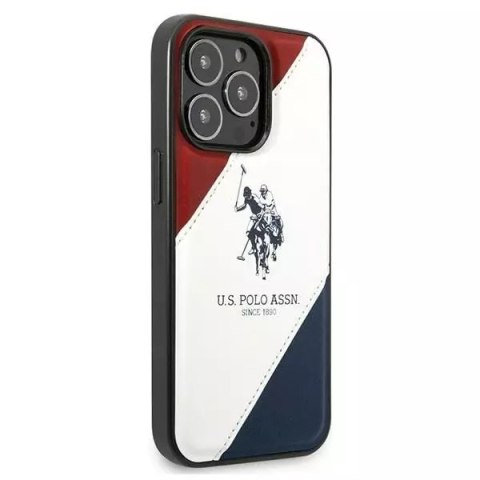 U.S. Polo Etui na telefon US Polo USHCP14XPSO3 do Apple iPhone 14 Pro Max 6,7" biały/white Tricolor Embossed U.S. Polo Etui na telefon US Polo USHCP14XPSO3 do Apple iPhone 14 Pro Max 6,7" biały/white Tricolor Embossed