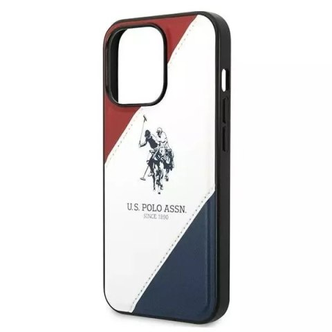 U.S. Polo Etui na telefon US Polo USHCP14XPSO3 do Apple iPhone 14 Pro Max 6,7" biały/white Tricolor Embossed U.S. Polo Etui na telefon US Polo USHCP14XPSO3 do Apple iPhone 14 Pro Max 6,7" biały/white Tricolor Embossed