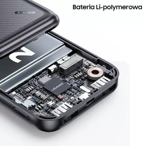 Usams USAMS Powerbank PB60 20000mAh 22.5W 2xQC3.0+PD Fast Charge czarny/black 20KCD16801 (US-CD168) Usams USAMS Powerbank PB60 20000mAh 22.5W 2xQC3.0+PD Fast Charge czarny/black 20KCD16801 (US-CD168)