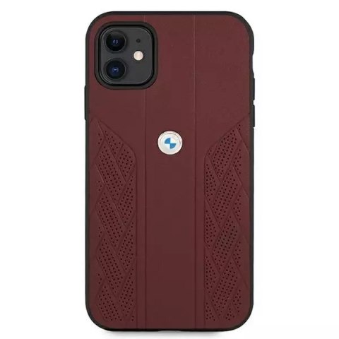 BMW Etui BMW BMHCN61RSPPR do Apple iPhone 11/ Xr hardcase Leather Curve Perforate BMW Etui BMW BMHCN61RSPPR do Apple iPhone 11/ Xr hardcase Leather Curve Perforate