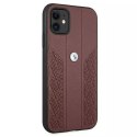 BMW Etui BMW BMHCN61RSPPR do Apple iPhone 11/ Xr hardcase Leather Curve Perforate