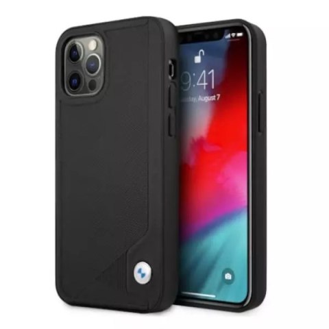 BMW Etui BMW BMHCP12MRCDPK do Apple iPhone 12/ 12 Pro 6,1" hardcase Leather Deboss BMW Etui BMW BMHCP12MRCDPK do Apple iPhone 12/ 12 Pro 6,1" hardcase Leather Deboss