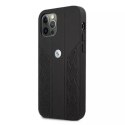 BMW Etui BMW BMHCP12MRSPPK do Apple iPhone 12/12 Pro 6,1" hardcase Leather Curve Perforate