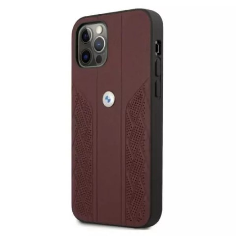 BMW Etui BMW BMHCP12MRSPPR do Apple iPhone 12/ 12 Pro 6,1" hardcase Leather Curve Perforate BMW Etui BMW BMHCP12MRSPPR do Apple iPhone 12/ 12 Pro 6,1" hardcase Leather Curve Perforate