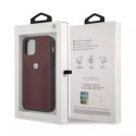 BMW Etui BMW BMHCP12MRSPPR do Apple iPhone 12/ 12 Pro 6,1" hardcase Leather Curve Perforate